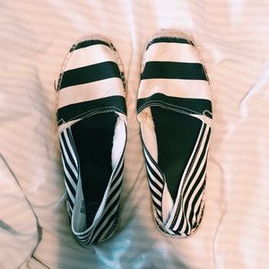 Striped Slip-on Shoes Size 10